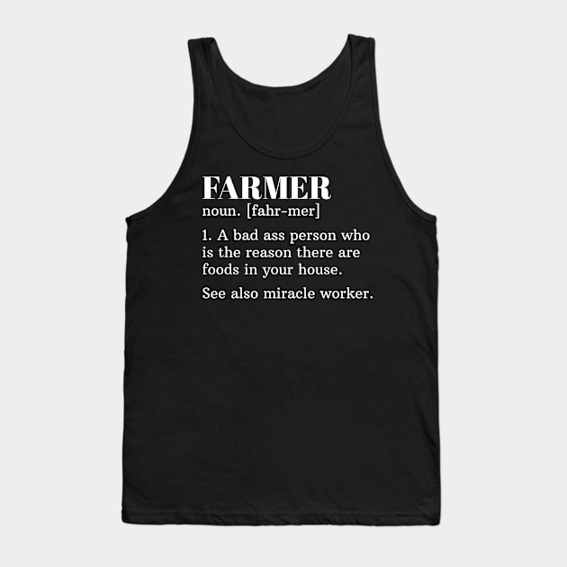 Funny Farmer Definition Tank Top by Live.Good